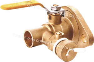 SOLDED x UNFIXED FLANGE ENDS BALL VALVE WITH DRAIN FULL PORT