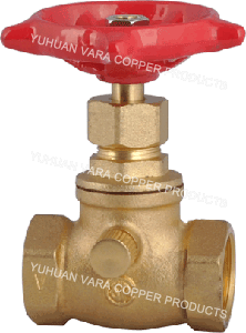 FEMALE x FEMALE STOP VALVE BRASS WITH DRAIN